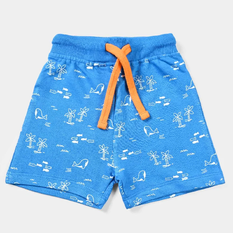 Look sharp without breaking the bank – men’s clothing sale now!  Infant Boys Cotton Terry Knitted Short-B-Blue