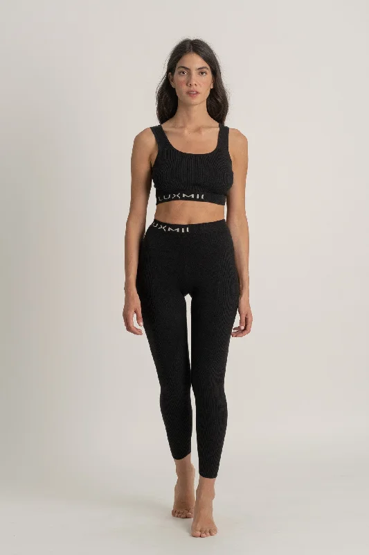 Save more with our buy-more, save-more deals on men’s fashion. Ribbed Linen Mouvement Legging in Black Save more with our buy-more, save-more deals on men’s fashion. Ribbed Linen Mouvement Legging in Black