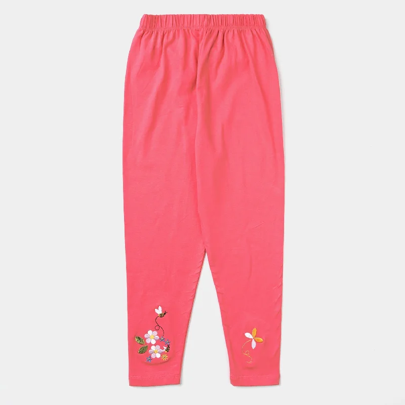 Flash discounts – men’s clothing essentials for less.  Girls Lycra Jersey Embrioded Tights Flowers & Bee-P.Pink