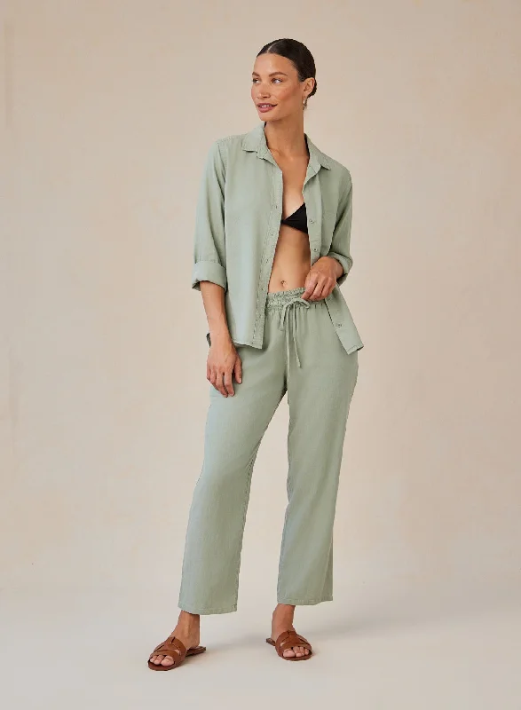 Limited-time discounts on clothing you’ll love   Smocked Waist Trousers - Olive Grove