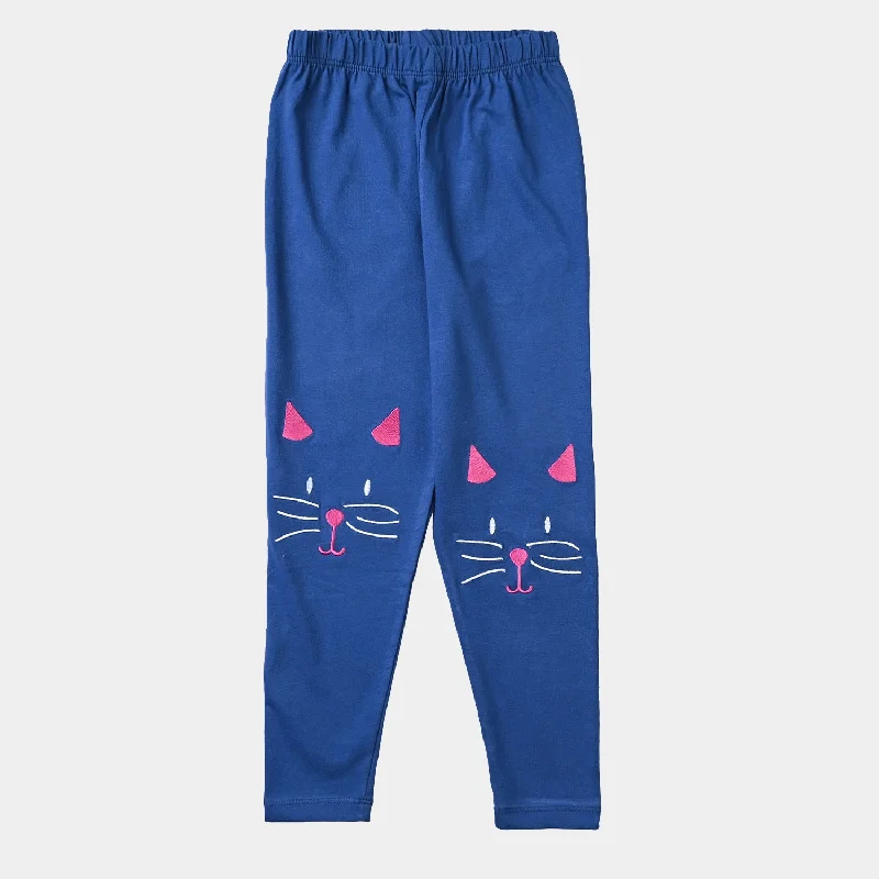Check out the best prices on men's fashion basics – limited time offer.  Girls Lycra Jersey Embrioded Tights Meow-Navy Peony