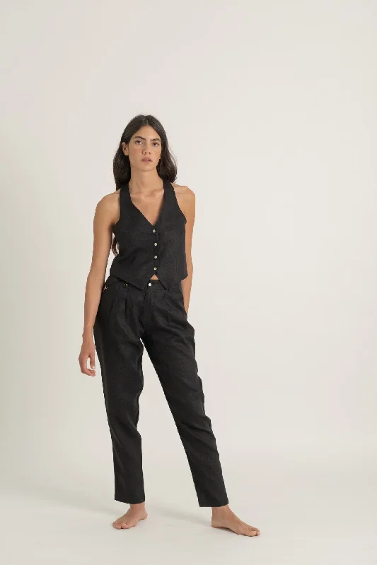 Hurry, the best clothing deals won’t last – Shop now for major savings. Pioggia Linen Trouser Black Hurry, the best clothing deals won’t last – Shop now for major savings. Pioggia Linen Trouser Black