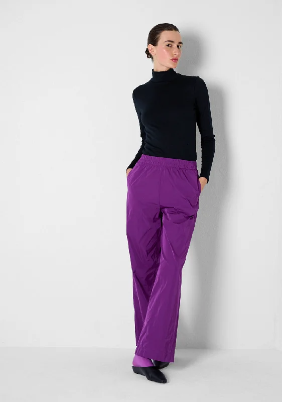 Save big on men’s casual wear – today only!  Loose Pants, heavy Taffetas, purple