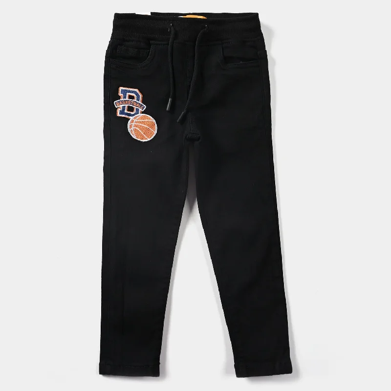 Men’s fashion sale – new deals added every day!  Boys Denim Stretch Pant Basket Ball-BLACK