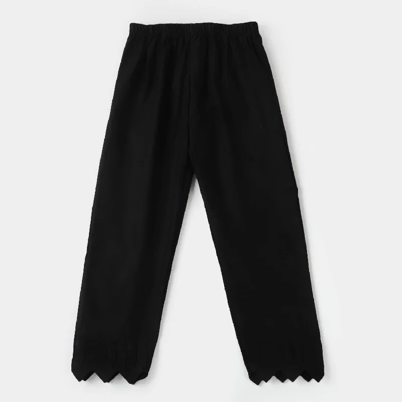 Shop smart, save big – men’s clothing sale on now!  Girls Cotton Pant - BLACK