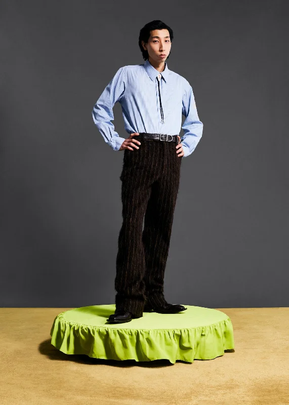 Save more with our buy-more, save-more deals on men’s fashion. TAILORED RELAXED FIT TROUSER in BROWN GOLD STRIPE Save more with our buy-more, save-more deals on men’s fashion. TAILORED RELAXED FIT TROUSER in BROWN GOLD STRIPE