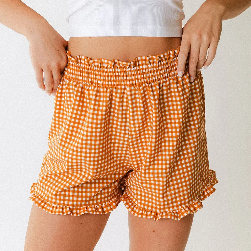 Best deals  fashion – Don’t miss the latest clothing discounts.  Lake Shorts, Rust Gingham