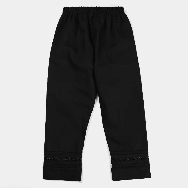 Get trendy clothes for less – Big savings on fashion basics! Girls Cotton Trouser -BLACK Get trendy clothes for less – Big savings on fashion basics! Girls Cotton Trouser -BLACK