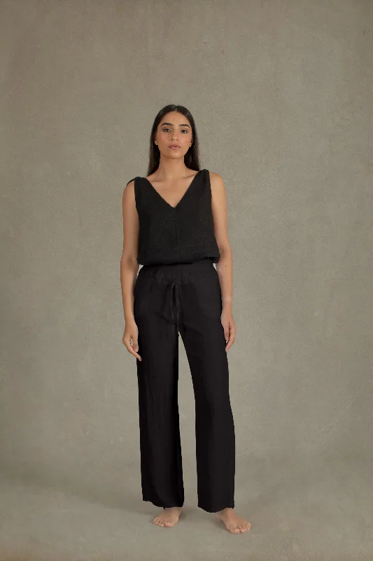 Shop exclusive offers on men’sapparel   Giorno Linen Pant Black