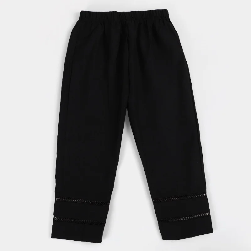 Shop the look you love at prices you’ll love even more!  Girls Cotton Straight Pant - Black