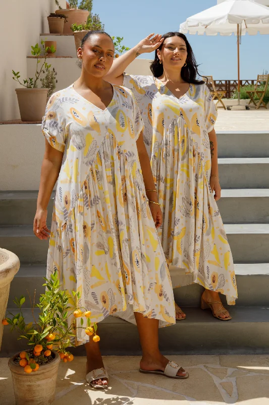 Refresh your closet with chic and comfy styles   Peak Maxi Dress | White Fruit Punch
