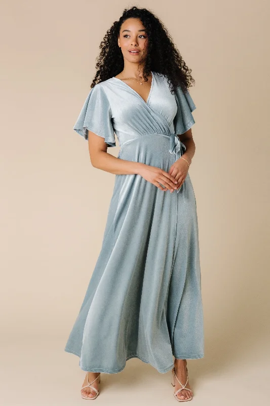 Casual outfits that elevate your style   Naples Velvet Maxi Dress