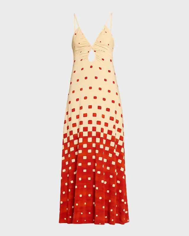Sporty-chic women’s apparel for active lifestyles Rhythmn Oasis Gradient Keyhole Maxi Dress Sporty-chic women’s apparel for active lifestyles Rhythmn Oasis Gradient Keyhole Maxi Dress