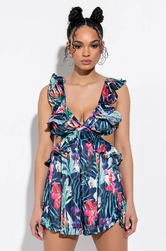 Feminine fashion to express your unique style   BRUNCH ALERT RUFFLE MINI DRESS
