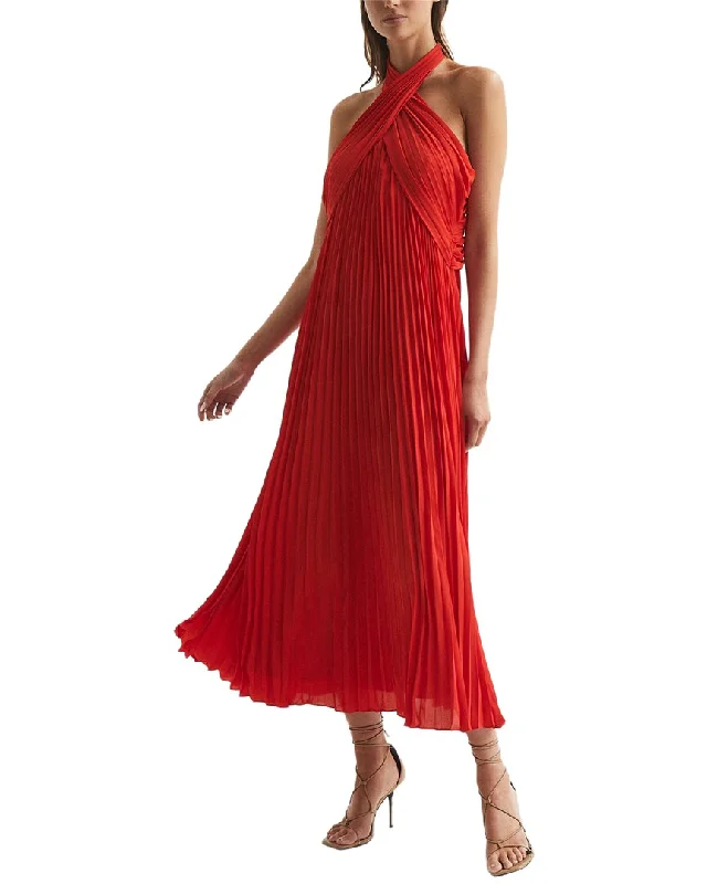 Timeless clothing pieces every woman should own Reiss Roya Halter Neck Pleat Midi Dress Timeless clothing pieces every woman should own Reiss Roya Halter Neck Pleat Midi Dress