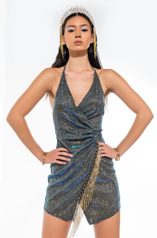 Feminine and fashionable clothing for every wardrobe   YOU GOT IT WRAP FRONT MINI DRESS