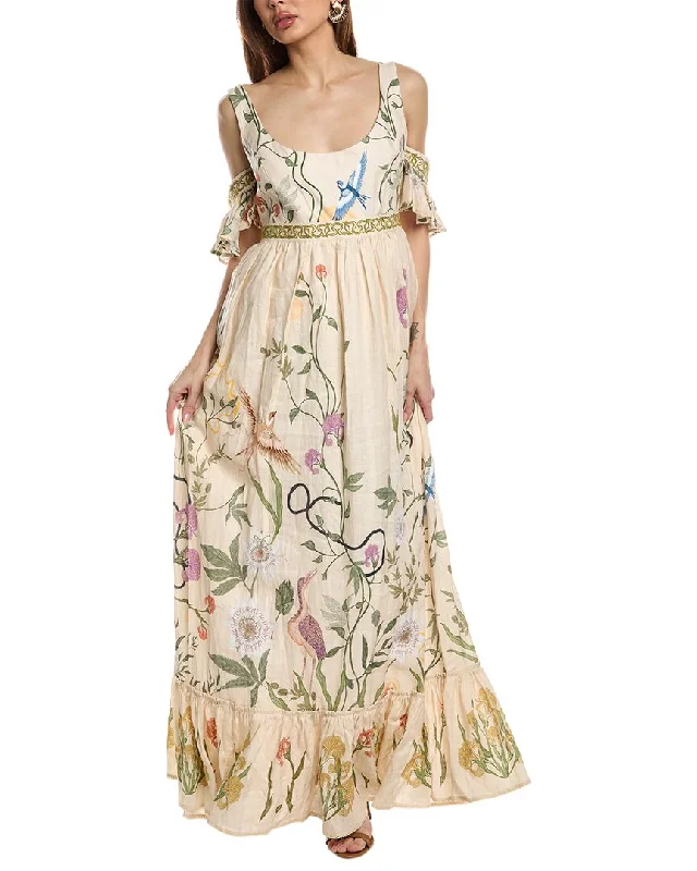 Stylish clothing designed to flatter every woman   Agua by Agua Bendita Paraiso Linen Maxi Dress