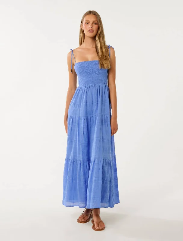 Stylish and comfortable outfits for women   Freya Strappy Tiered Maxi Dress