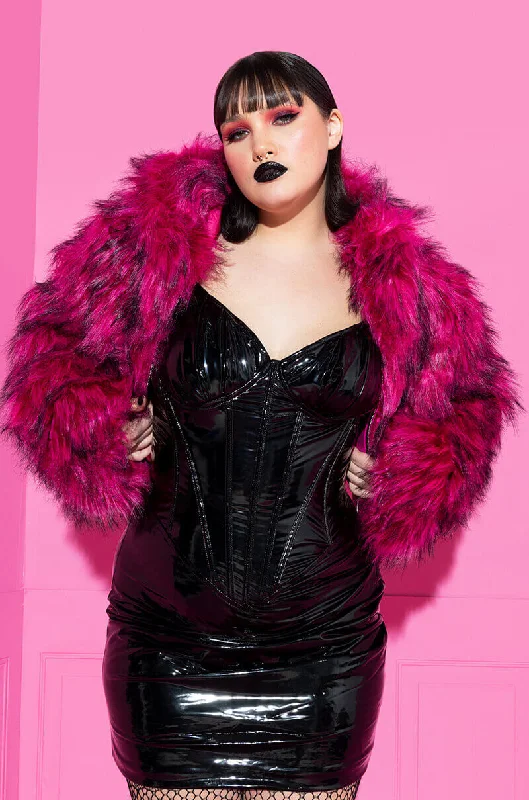 Summer-ready fashion for stylish women   PLUS DOM QUEEN VINYL CORSET MINI DRESS