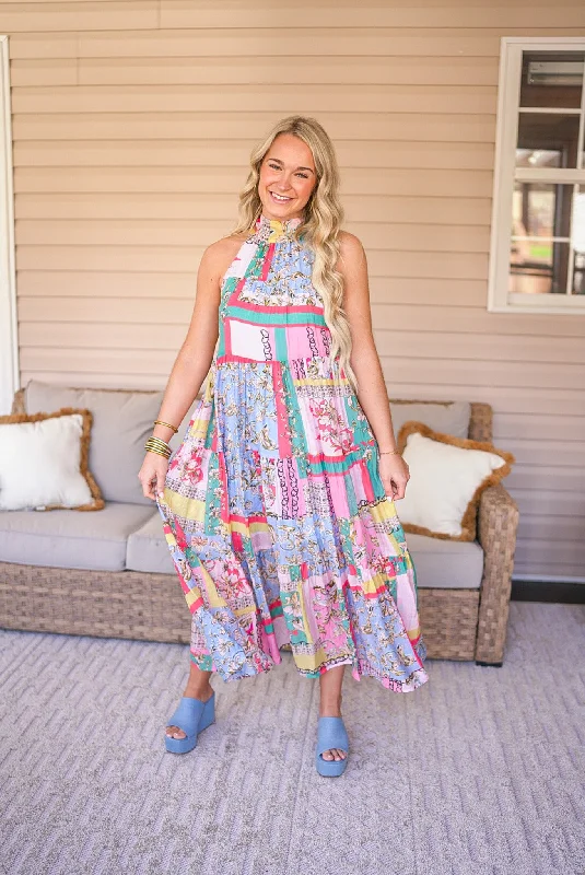 Versatile fashion for every type of woman   Boho Print Pink Midi Dress