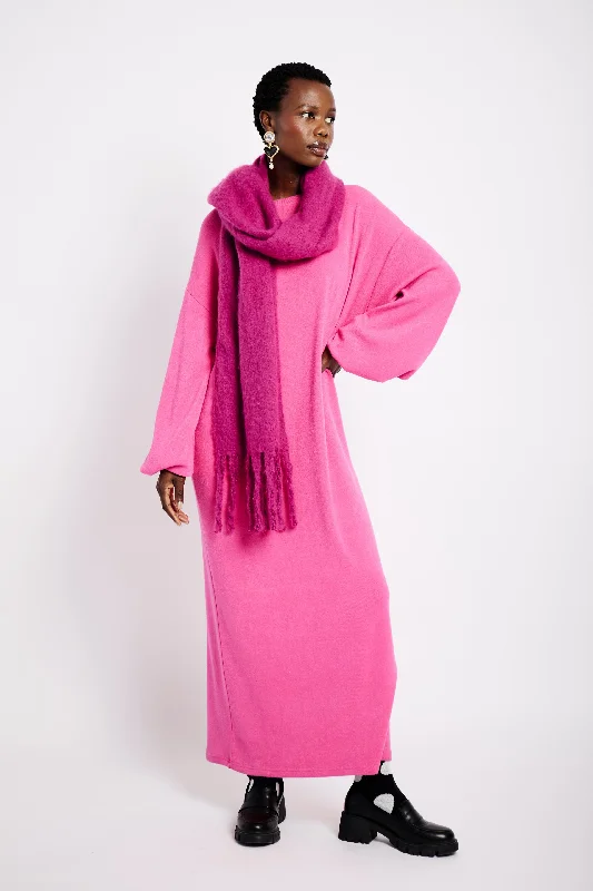 Affordable stylish women’s fashion collection   Cut and Sew Maxi Dress in Pink