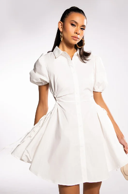 High-fashion styles at affordable prices   LUCY CUT OUT FIT AND FLARE MINI DRESS