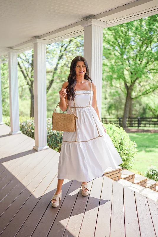 Affordable stylish women’s fashion collection   Flawless Off White Midi Dress