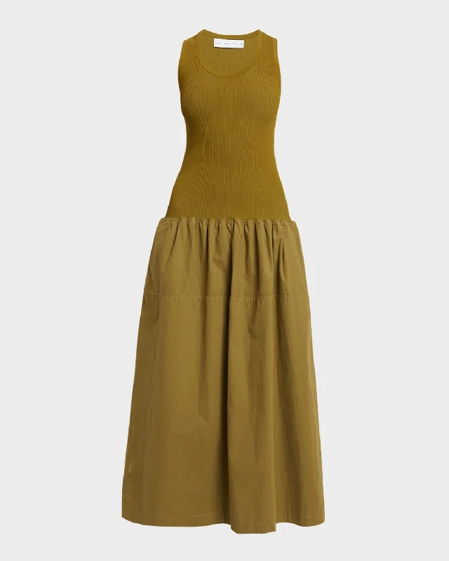 Soft, breathable fabrics for fashionable women   Malia Combo Drop-Waist Maxi Dress