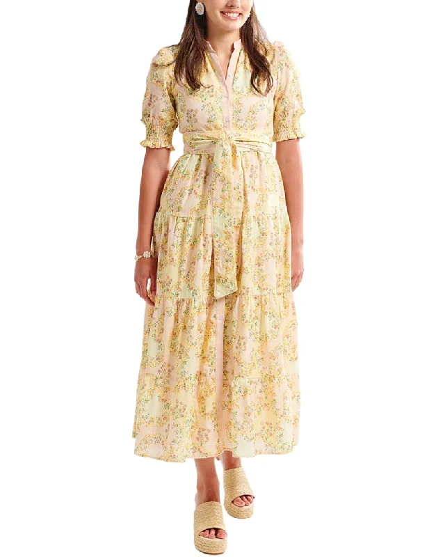 Dress to impress with elegant women’s wear   Kathleen Maeve Lola Linen-Blend Midi Dress