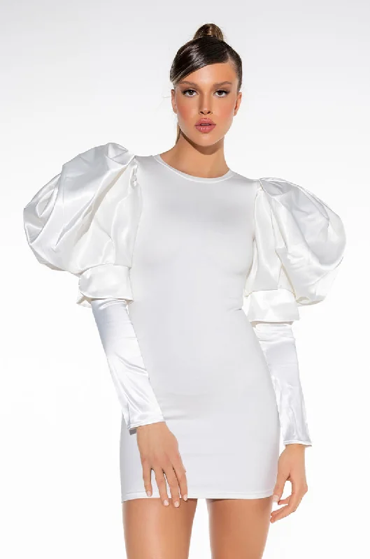 The ultimate guide to stylish women’s fashion   IT'S THE SLEEVES FOR ME BANDAGE MINI DRESS