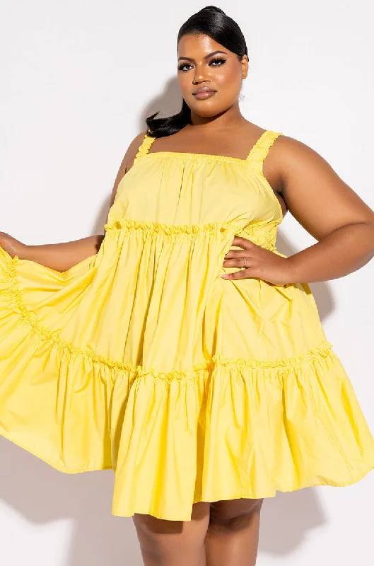 Classic pieces for a timeless wardrobe   PLUS DREAMER RUFFLE MINI DRESS