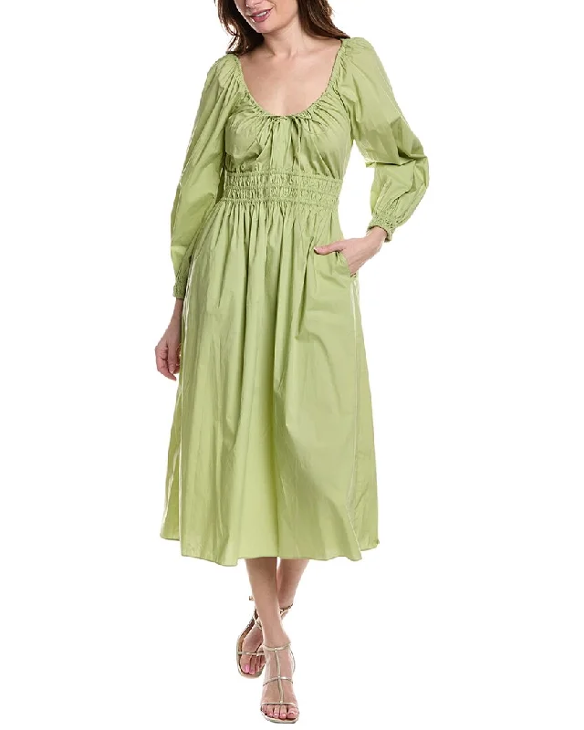 Get noticed with eye-catching women’s fashion Rebecca Taylor Poplin Smocked Waist Maxi Dress Get noticed with eye-catching women’s fashion Rebecca Taylor Poplin Smocked Waist Maxi Dress