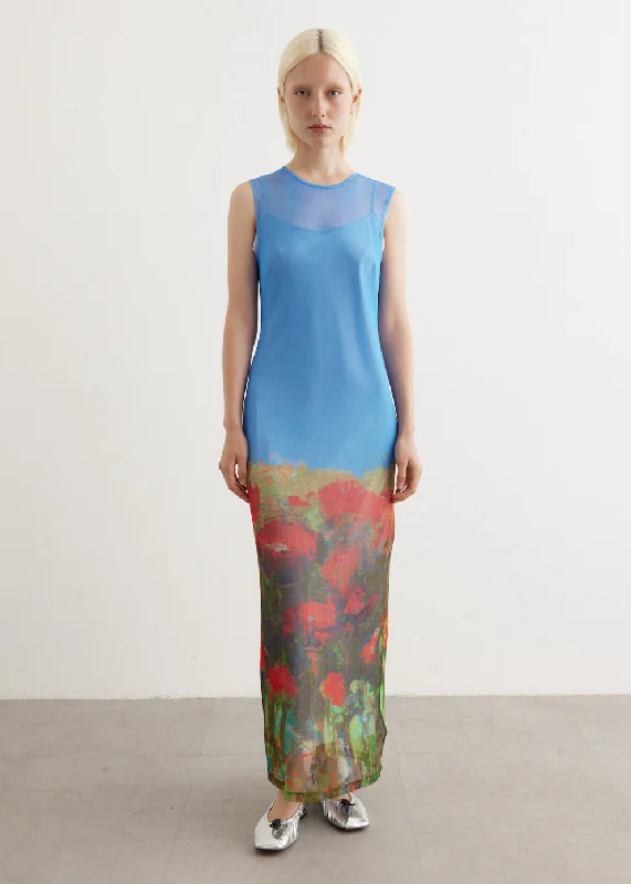 Statement pieces for the confident woman   Mesh Maxi Dress