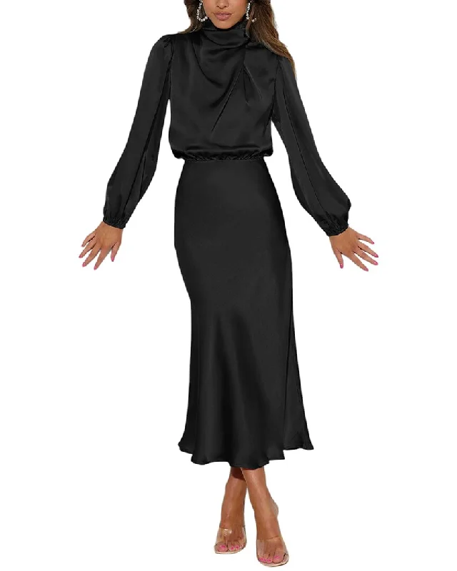 Elegant evening wear for special events   Linda Charm Midi Dress