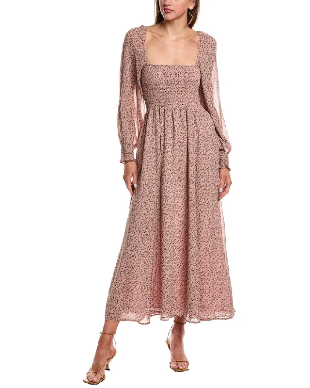 Refresh your wardrobe with stylish women’s outfits   REVERIEE Smocked Maxi Dress