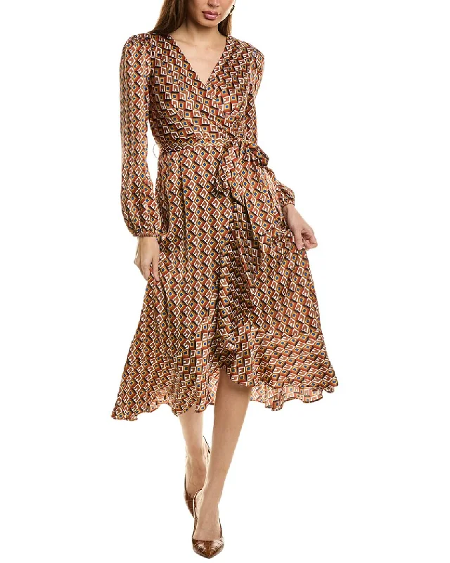 Discover the latest trends in women’s fashion   Tahari ASL Surplice Midi Dress