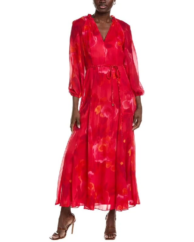 Luxurious fabrics and modern designs for women   Taylor Printed Chiffon Maxi Dress