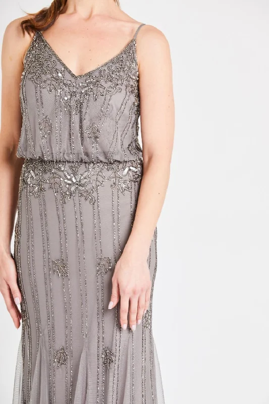 Confidence-boosting clothing for women   Keeva Grey Bridesmaid Maxi Dress