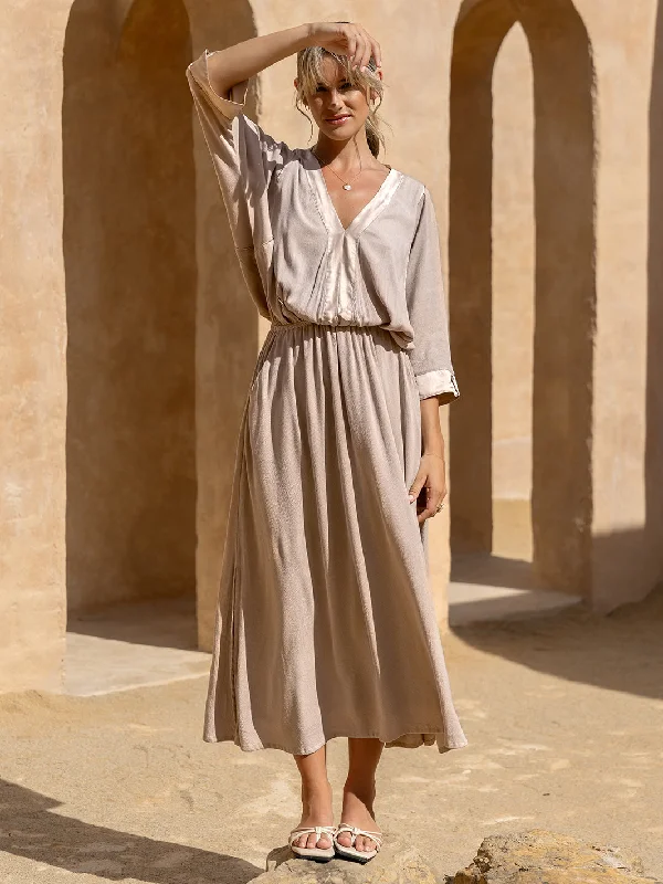 Elegant evening wear for special events   Lucrezia Maxi Dress Misty Rose
