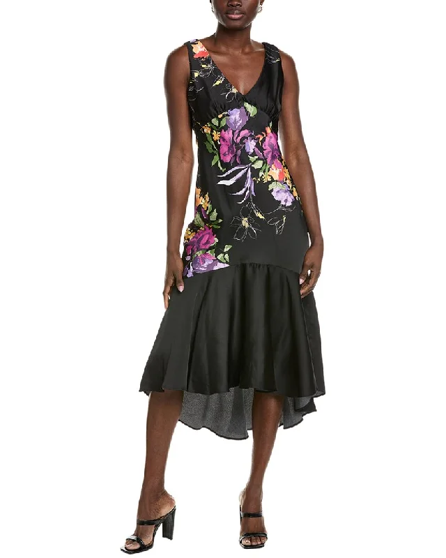 Comfortable yet stylish outfits for women on the go Taylor Satin Back Crepe Midi Dress Comfortable yet stylish outfits for women on the go Taylor Satin Back Crepe Midi Dress