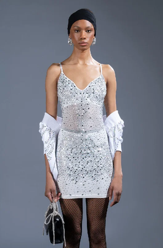 Stylish plus-size clothing for women   EXPENSIVE LIL TING RHINESTONE MINI DRESS