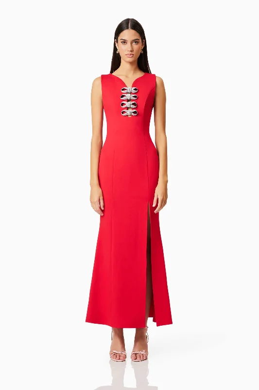 Effortlessly chic fashion for today’s woman   Cherie Maxi Dress In Red