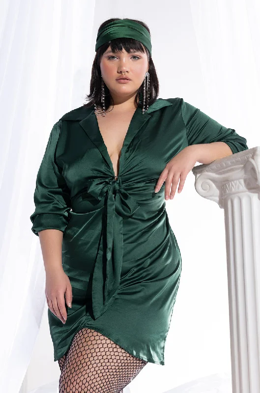 The ultimate destination for women’s clothing PLUS KNOCK 'EM OFF THEIR FEET DEEP V NECK MINI DRESS GREEN The ultimate destination for women’s clothing PLUS KNOCK 'EM OFF THEIR FEET DEEP V NECK MINI DRESS GREEN