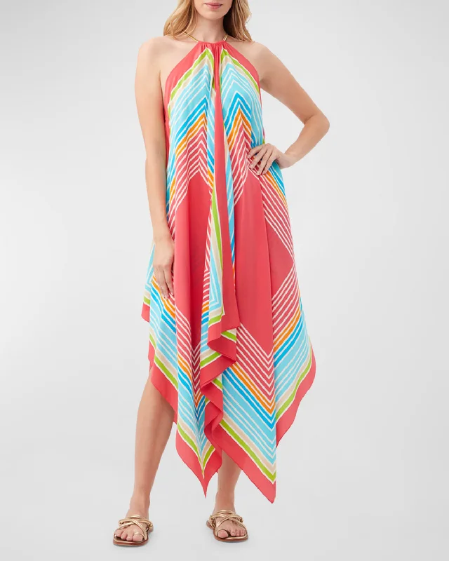 Modern fashion pieces designed for all women Justinian Handkerchief Halter Maxi Dress Modern fashion pieces designed for all women Justinian Handkerchief Halter Maxi Dress