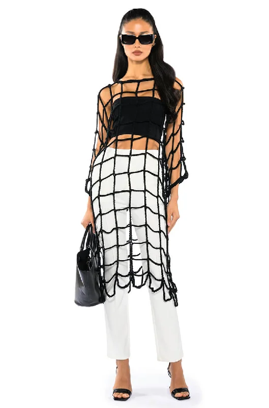 Clothing that’s as bold as you are   AMARA WIDE KNIT LONG SLEEVE MIDI DRESS