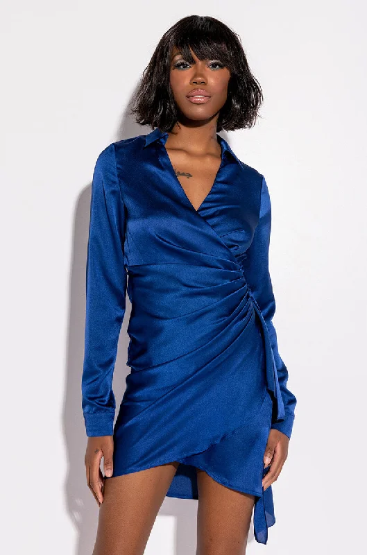 Dress up or down with these versatile pieces   RIGHT MOVES WRAP MINI DRESS