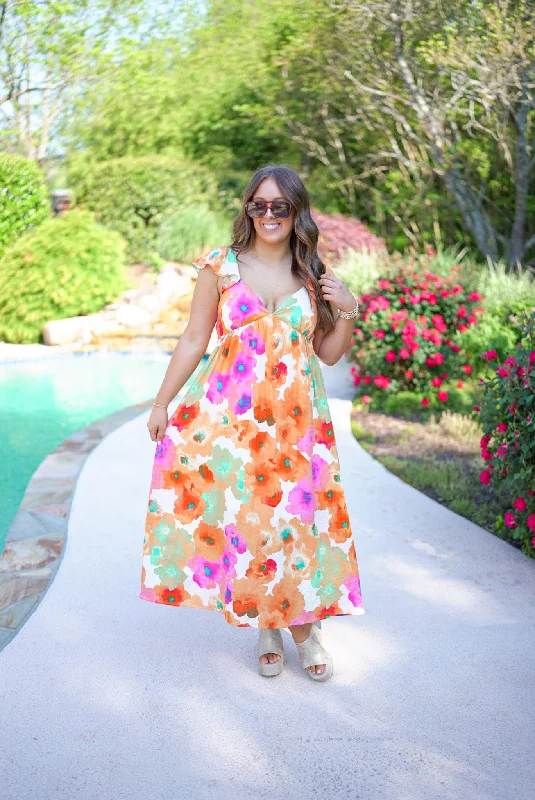 Fashion pieces that complement every woman’s style   Floral Secrets Cream Midi Dress