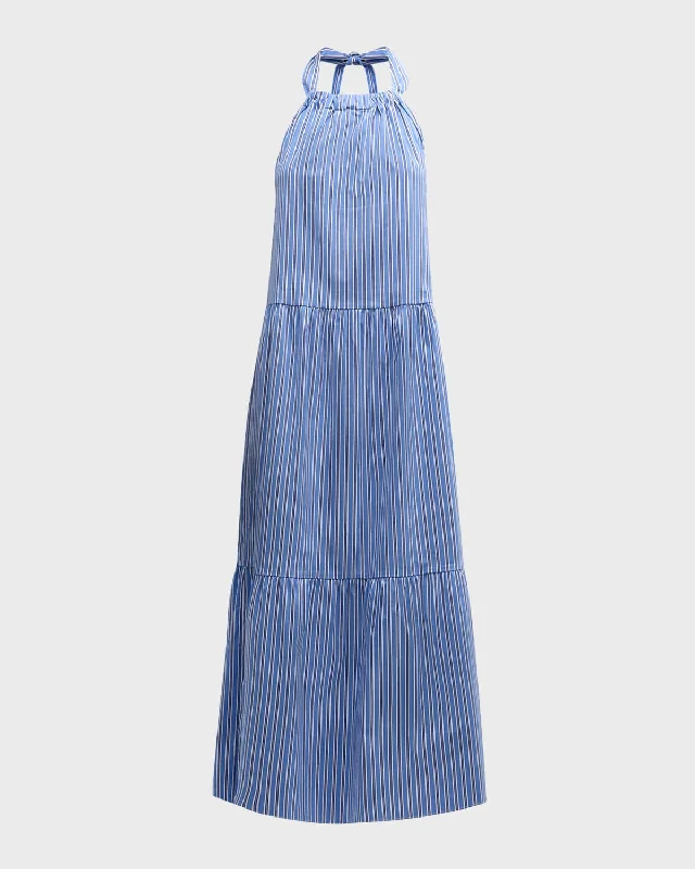 Versatile fashion for every type of woman   The Kai Striped Poplin Maxi Dress