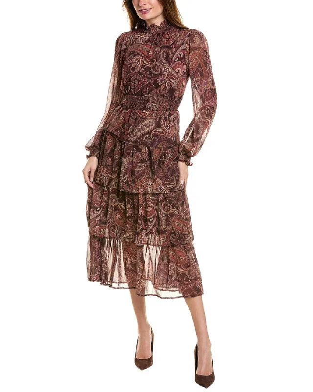 Elevate your look with premium women’s wear   IPPONELLI Tiered Midi Dress