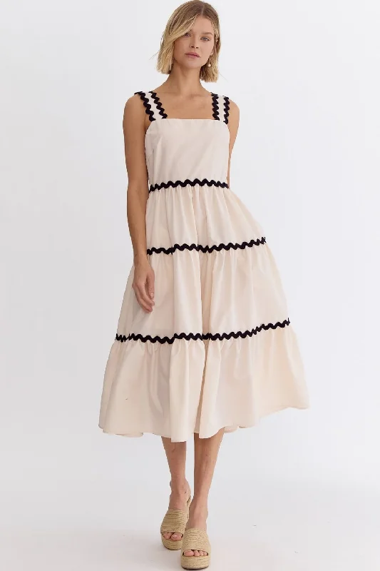 Look and feel your best in our women’s wear   Summertime Sweetheart Ecru Midi Dress